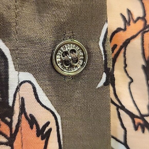 Love Moschino Floral Rose Long Sleeve Button Down Shirt - Picture 6 of 12